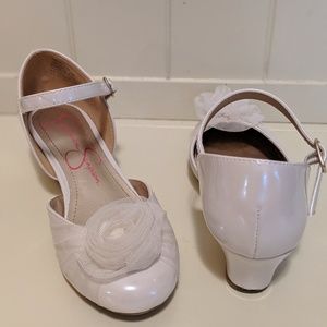 Jessica Simpson Girls Delphine Ivory Leather